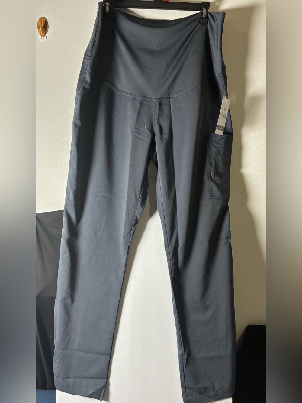 Med Couture Men's Slate Gray Scrub Joggers with Side Pocket